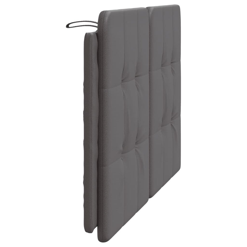 Pernă pentru tăblie pat, Zadar, gri, 160 cm, piele artificială