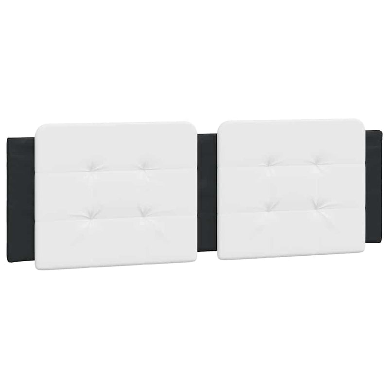 Pernă pentru tăblie pat, Zadar, alb și negru, 160cm, piele artificială