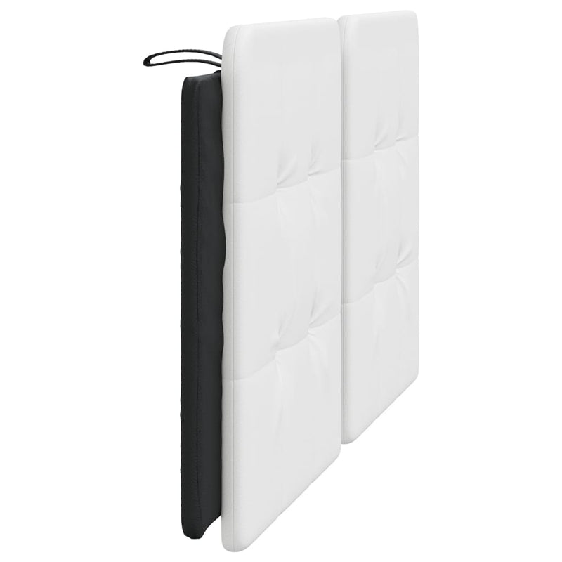 Pernă pentru tăblie pat, Zadar, alb și negru, 160cm, piele artificială