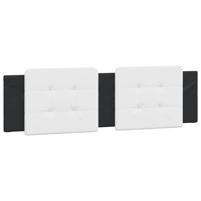 Pernă pentru tăblie pat, Zadar, alb și negru, 183cm, piele artificială