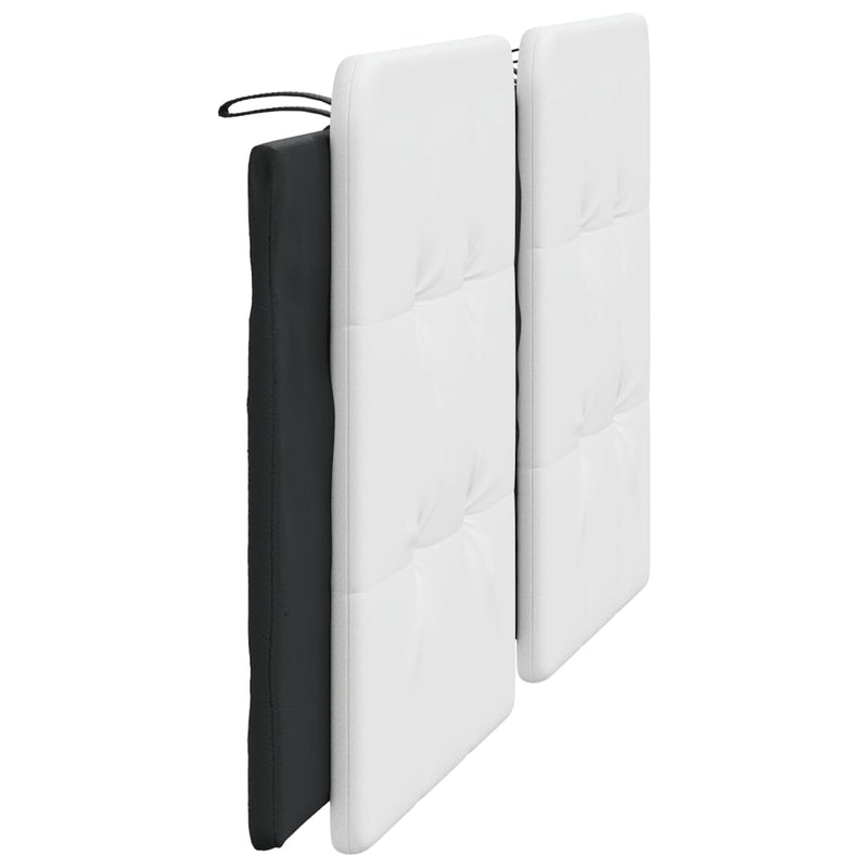 Pernă pentru tăblie pat, Zadar, alb și negru, 183cm, piele artificială