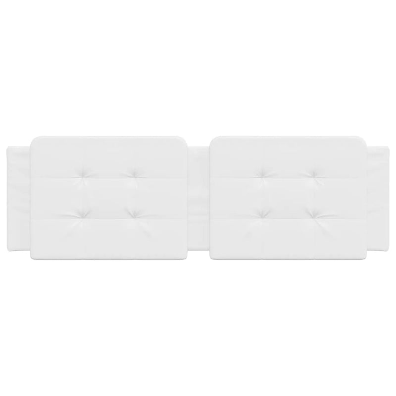 Pernă pentru tăblie pat, Zadar, alb, 152 cm, piele artificială
