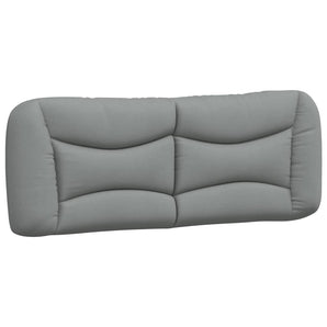 Pernă tăblie de pat, Hvar, gri deschis, 137 cm, material textil