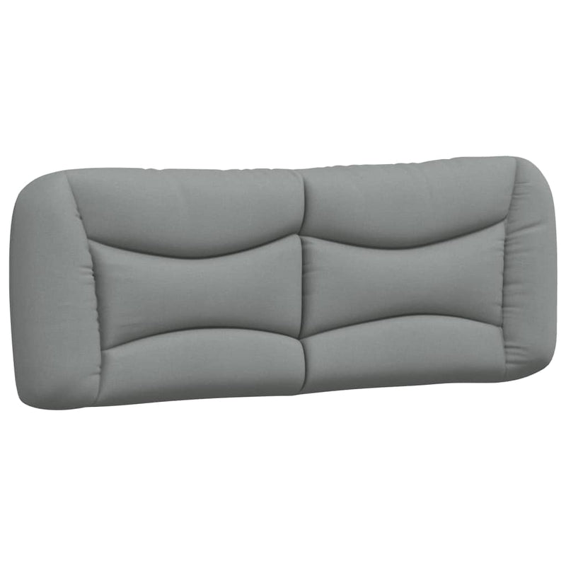 Pernă tăblie de pat, Hvar, gri deschis, 137 cm, material textil