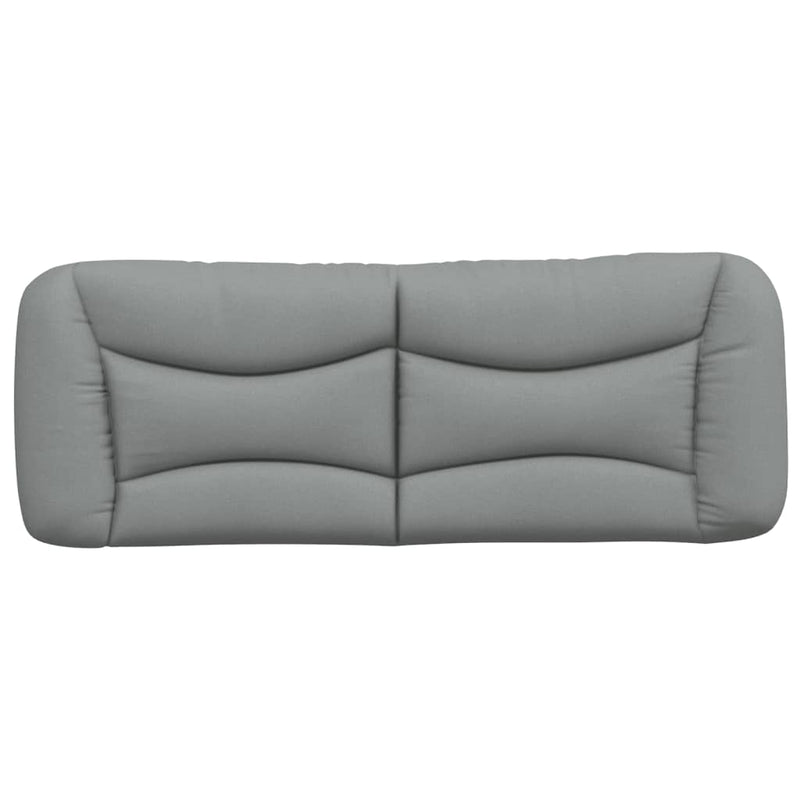 Pernă tăblie de pat, Hvar, gri deschis, 137 cm, material textil