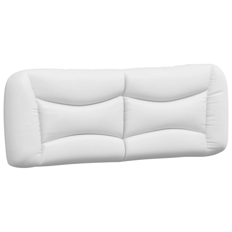 Pernă pentru tăblie pat, Hvar, alb, 137 cm, piele artificială