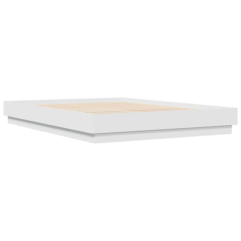 Cadru de pat, alb, 120x200 cm, lemn prelucrat