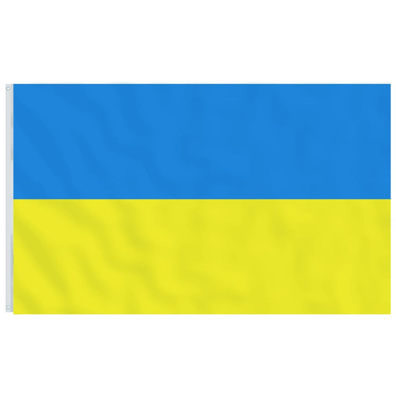 Steag Ucraina cu stâlp din aluminiu, 6,23 m