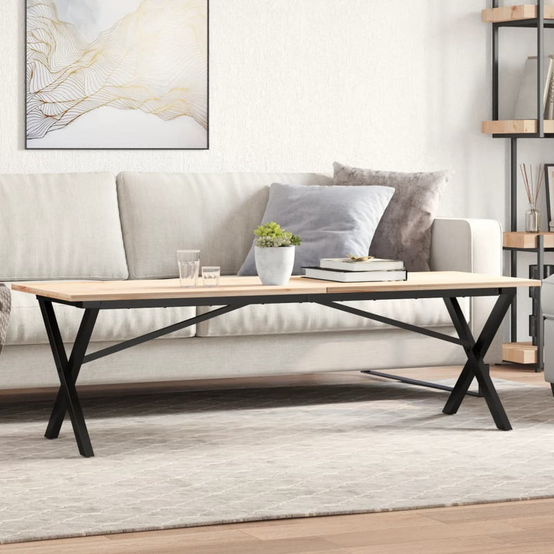 Picioare Măsuță de cafea X-Frame 140x30x43 cm Oţel
