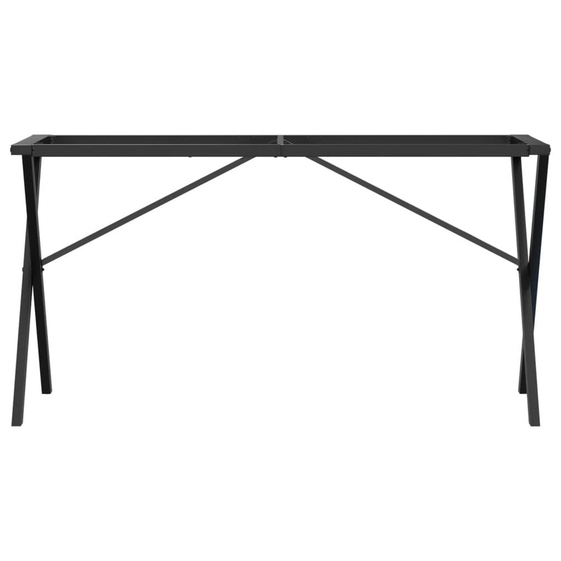 Picioare masă de sufragerie X-Frame 140x60x73 cm Oţel