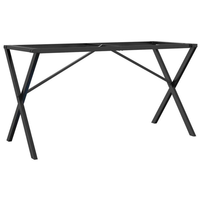 Picioare masă de sufragerie X-Frame 140x60x73 cm Oţel