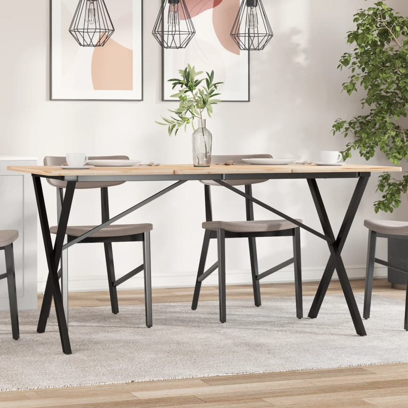 Picioare masă de sufragerie X-Frame 140x60x73 cm Oţel