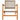 Set mobilier bistro, 3 piese, poliratan bej/lemn de acacia