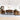 Set de canapele, 3 piese, maro, textil