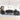 Set de canapele, 3 piese, negru, textil