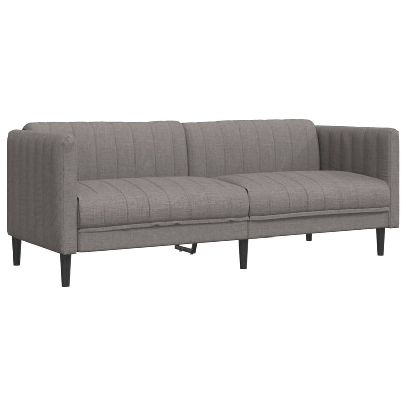 Set de canapele, 2 piese, gri taupe, material