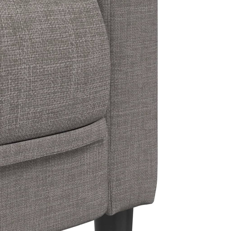 Set de canapele, 2 piese, gri taupe, material