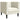 Set canapele Chesterfield cu 3 locuri, crem, piele eco.