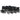 Set mobilier de exterior cu perne, 11 piese, negru, poliratan