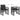 Set mobilier de exterior cu perne, 11 piese, negru, poliratan
