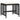 Set mobilier de exterior cu perne, 11 piese, negru, poliratan
