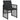 Set mobilier de grădină cu perne, 17 piese, negru, poliratan