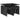 Set mobilier de grădină cu perne, 5 piese, negru, poliratan
