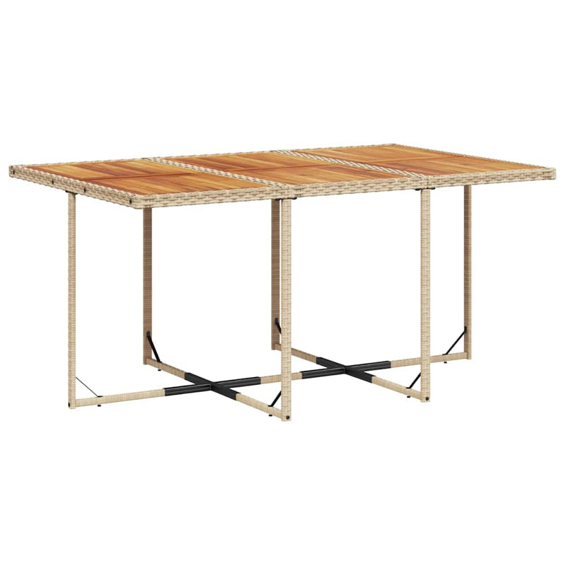 Set mobilier de grădină cu perne, 11 piese, bej, poliratan