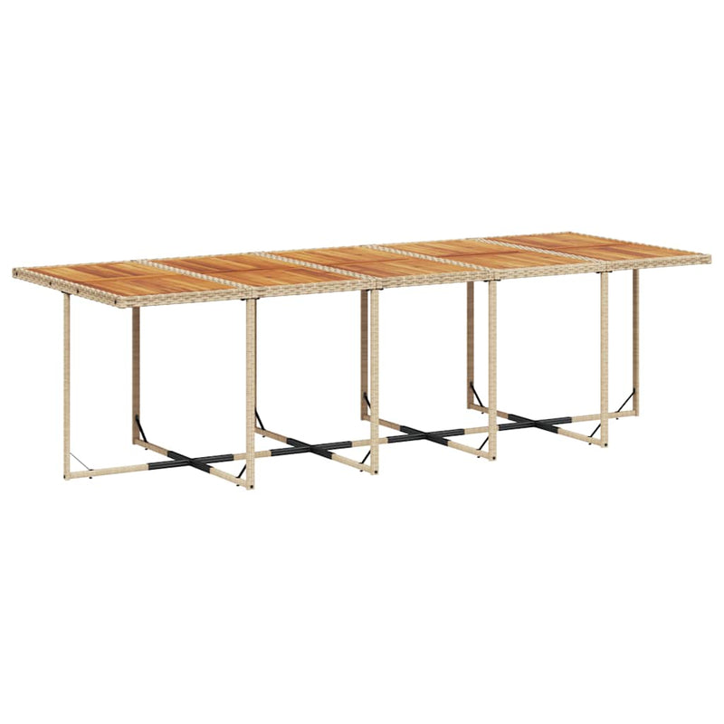 Set mobilier de grădină cu perne, 13 piese, bej, poliratan