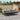 Set mobilier de exterior cu perne, 11 piese, negru, poliratan