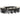 Set mobilier de exterior cu perne, 11 piese, negru, poliratan