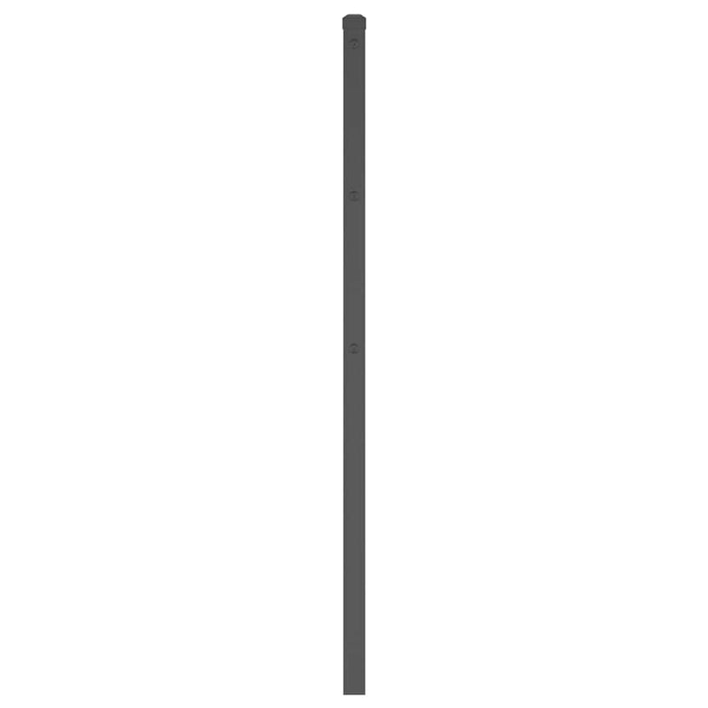 Tăblie de pat de schimb metalică, negru, 200 cm