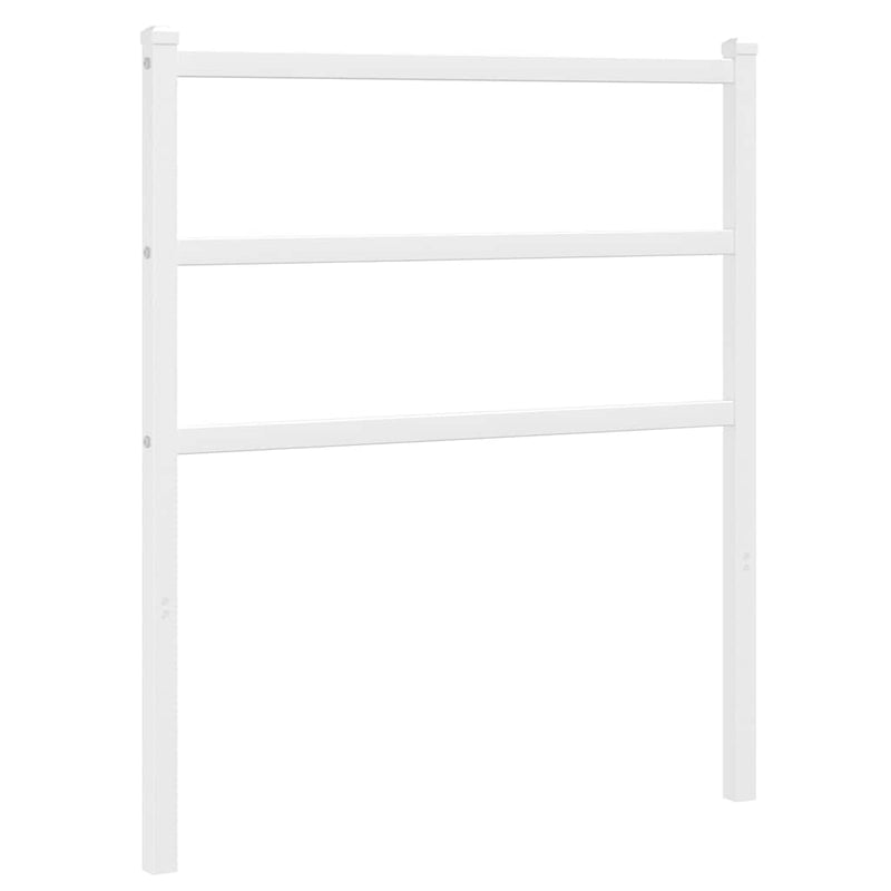 Tăblie de pat de schimb metalică, alb, 75 cm