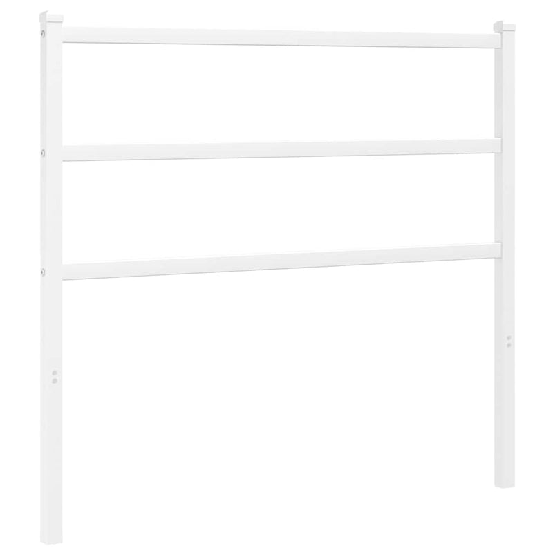 Tăblie de pat de schimb metalică, alb, 100 cm