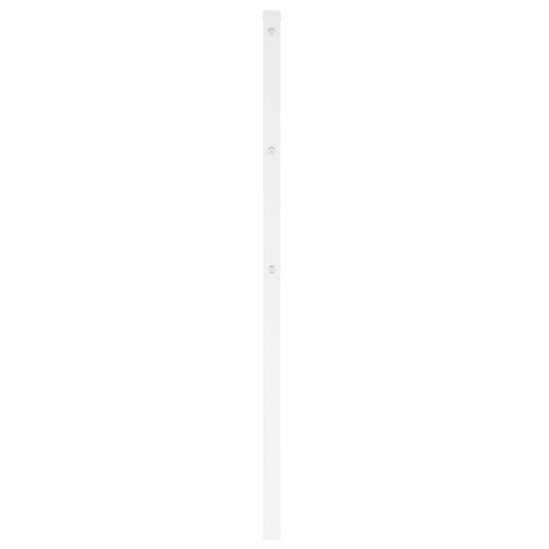 Tăblie de pat de schimb metalică, alb, 100 cm