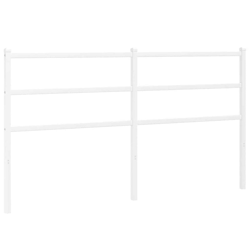 Tăblie de pat de schimb metalică, alb, 150 cm