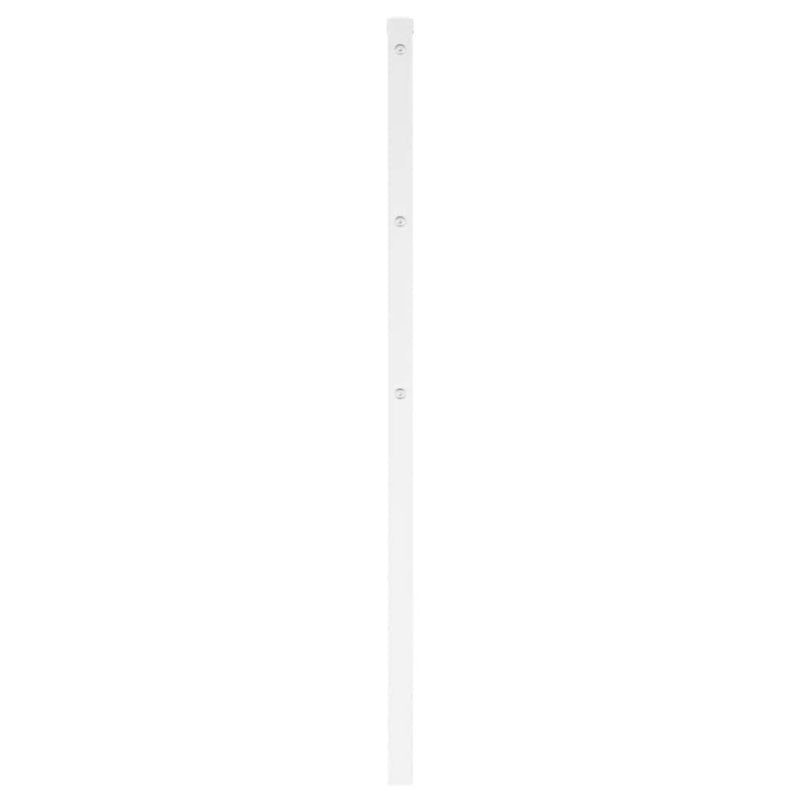 Tăblie de pat de schimb metalică, alb, 160 cm