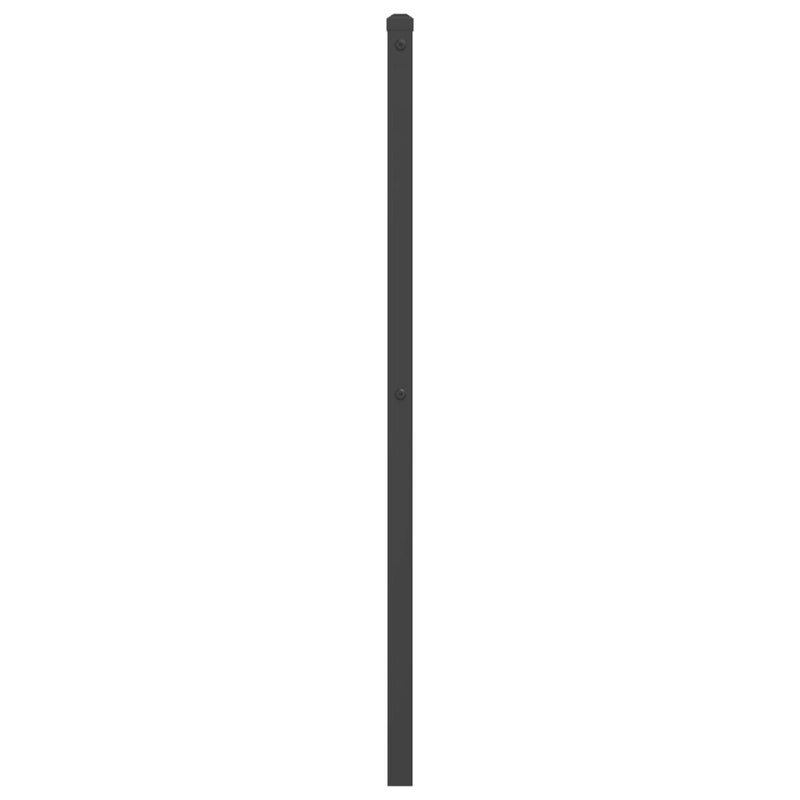 Tăblie de pat de schimb metalică, negru, 200 cm