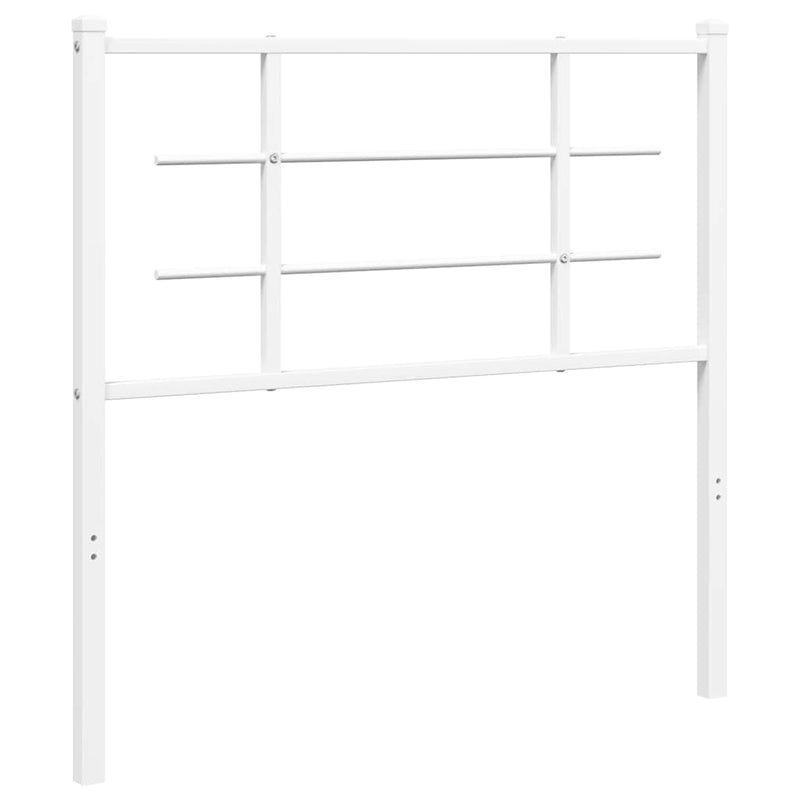 Tăblie de pat de schimb metalică, alb, 100 cm