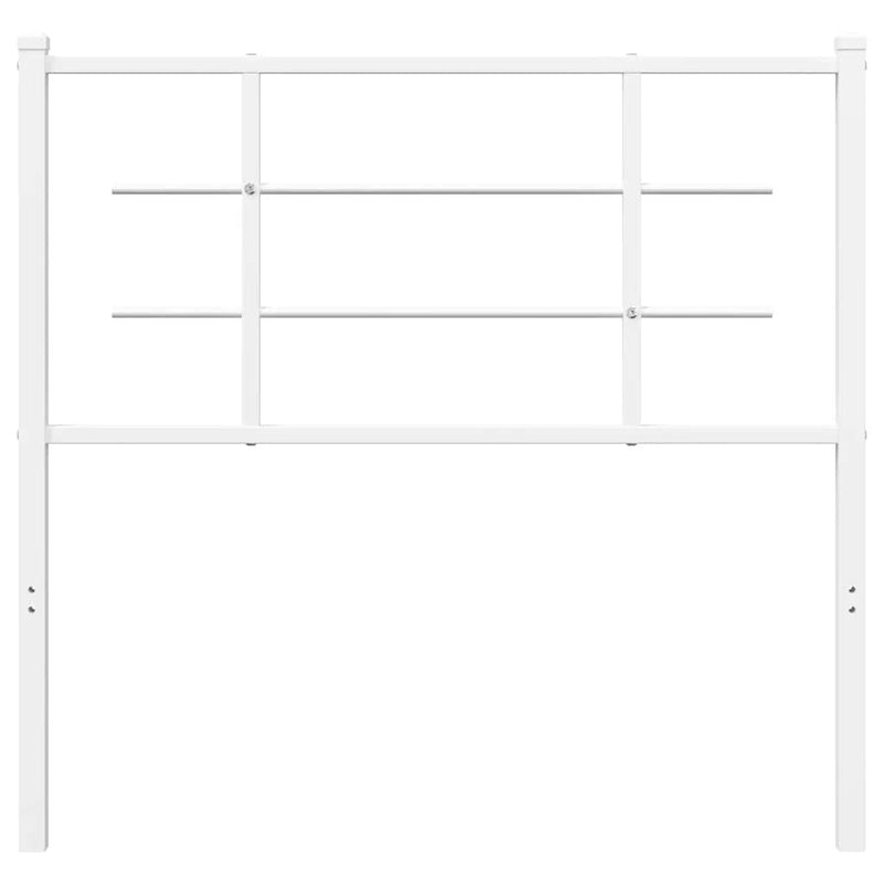 Tăblie de pat de schimb metalică, alb, 100 cm