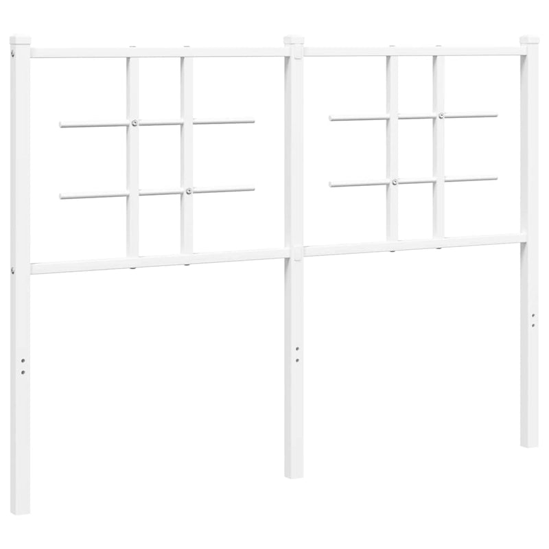 Tăblie de pat de schimb metalică, alb, 120 cm