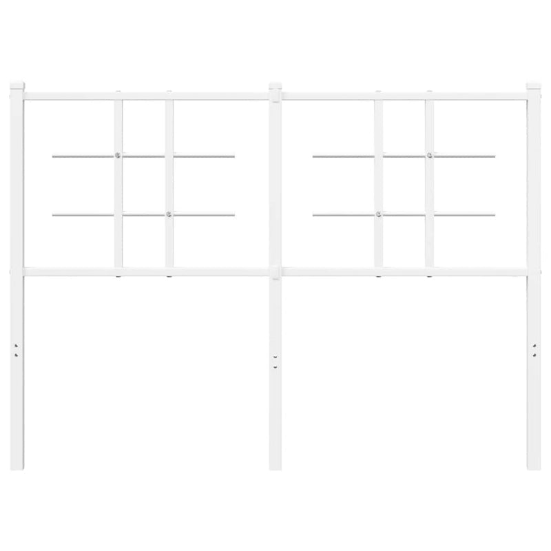 Tăblie de pat de schimb metalică, alb, 120 cm