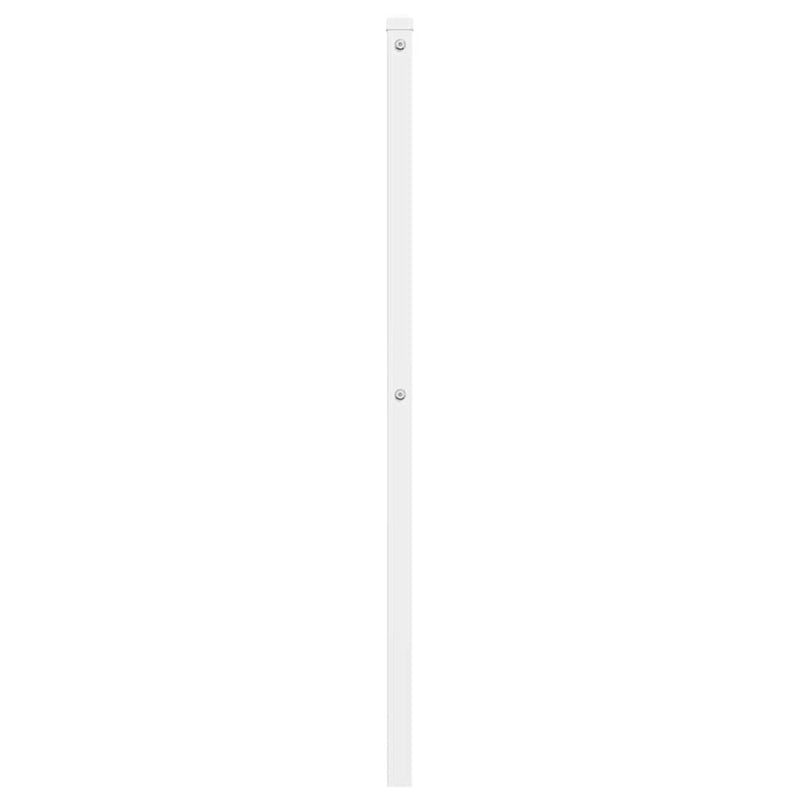Tăblie de pat de schimb metalică, alb, 120 cm