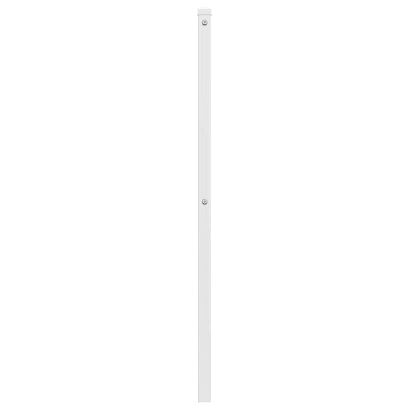 Tăblie de pat de schimb metalică, alb, 160 cm