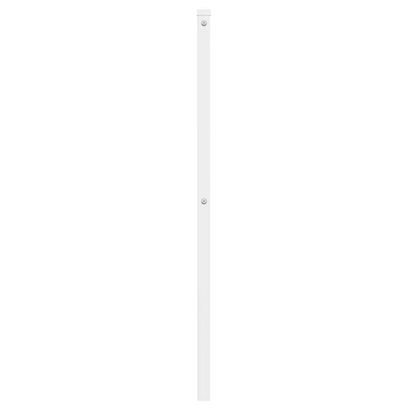 Tăblie de pat de schimb metalică, alb, 180 cm