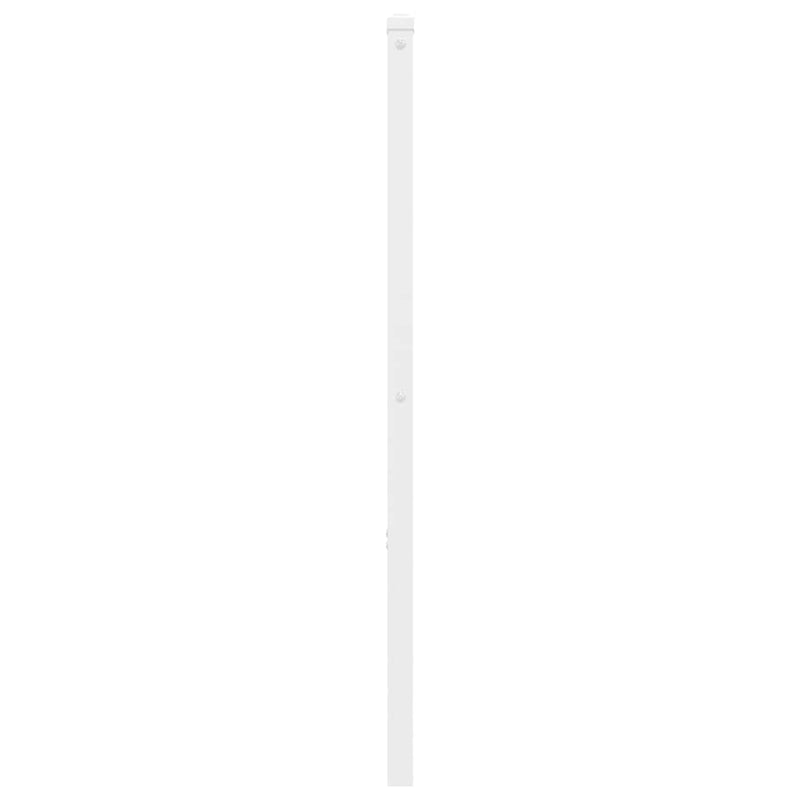 Tăblie de pat de schimb metalică, alb, 180 cm