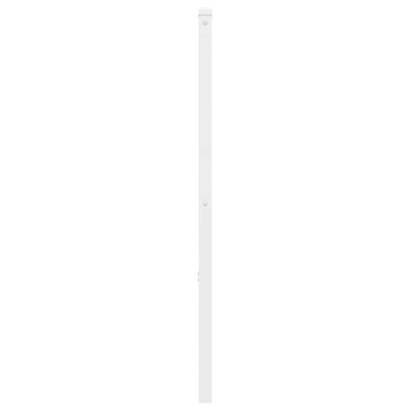 Tăblie de pat de schimb metalică, alb, 193 cm