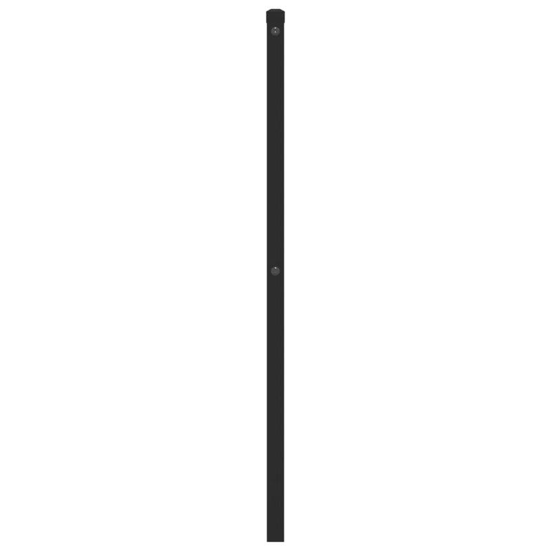 Tăblie de pat de schimb metalică, negru, 90 cm