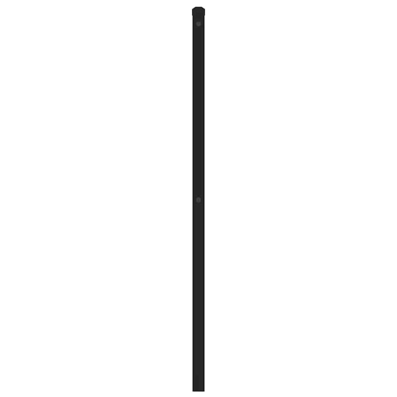 Tăblie de pat de schimb metalică, negru, 200 cm