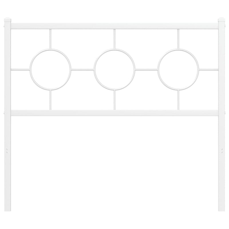 Tăblie de pat de schimb metalică, alb, 100 cm